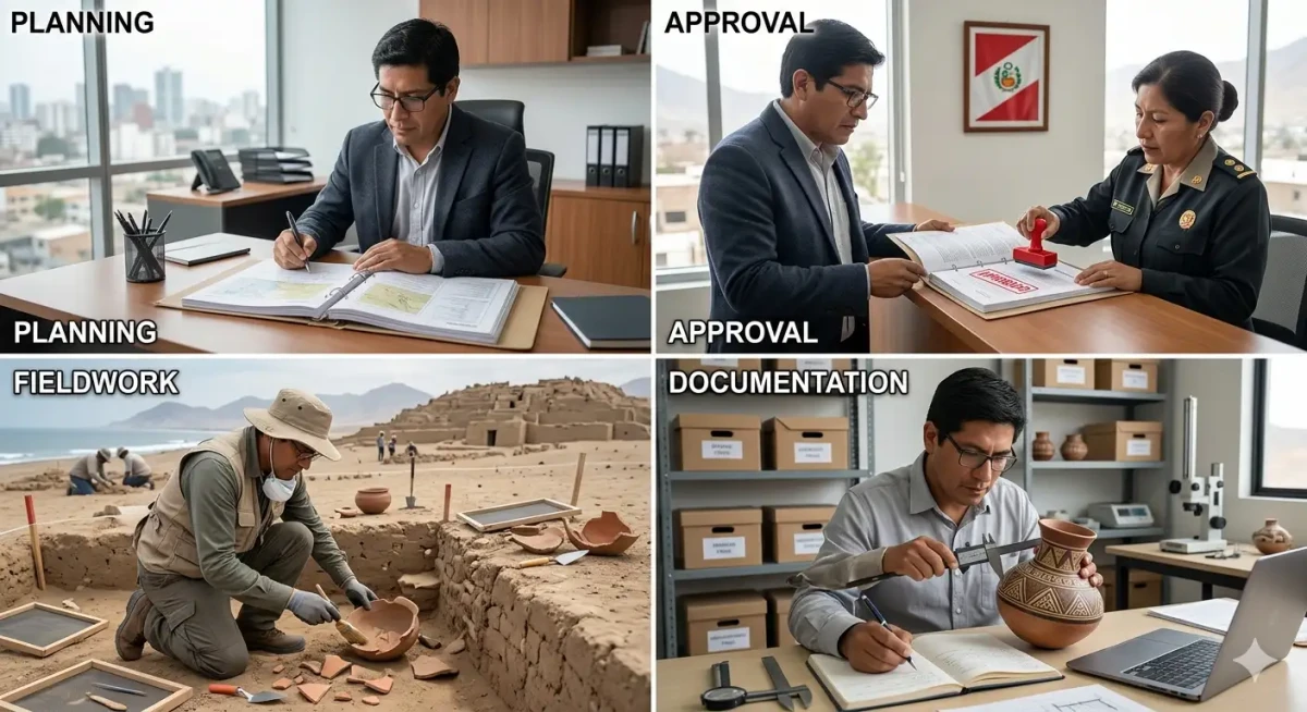 Proceso paso a paso para tramitar un PEA en Perú.